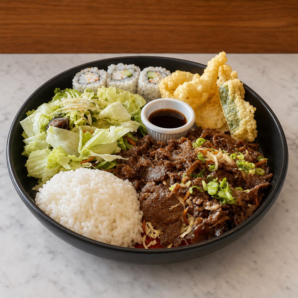 Korean Bulgogi Bento.