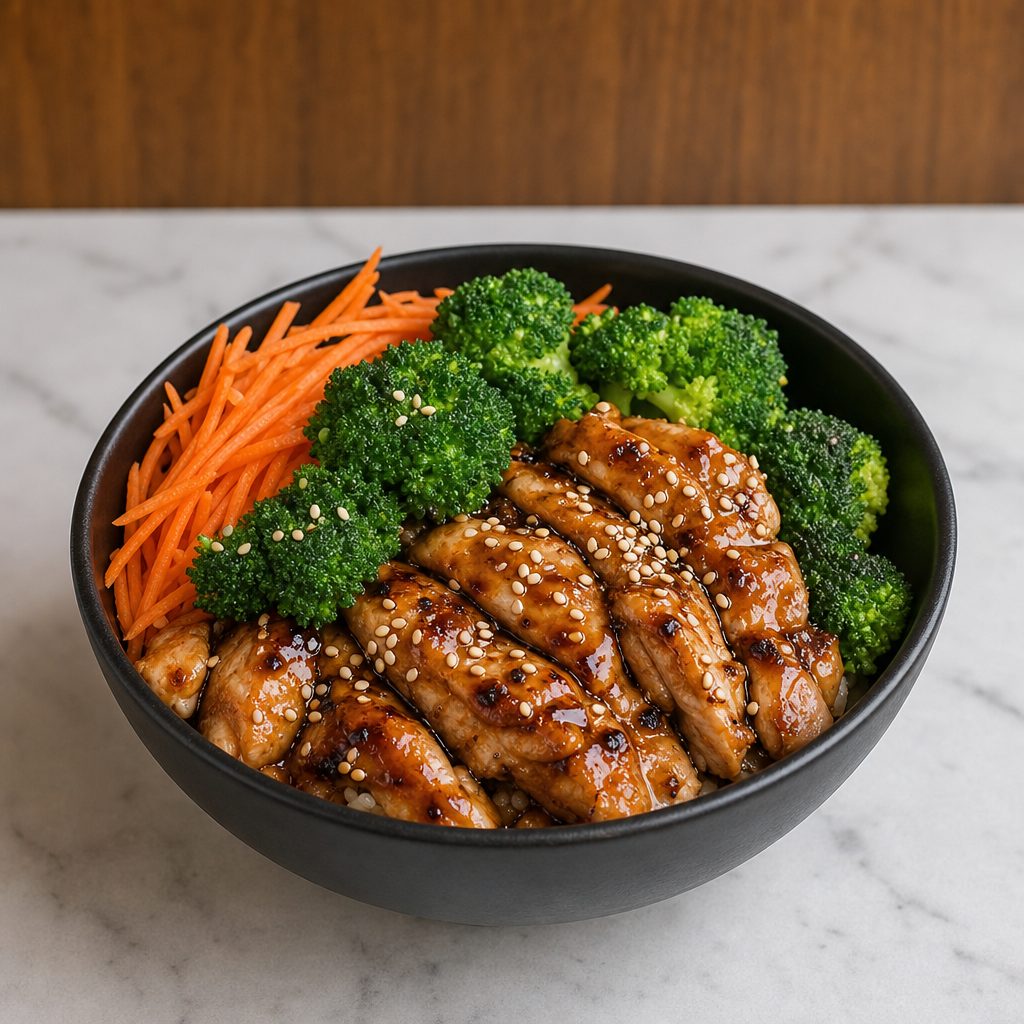 Chicken Teriyaki Rice Bowl.