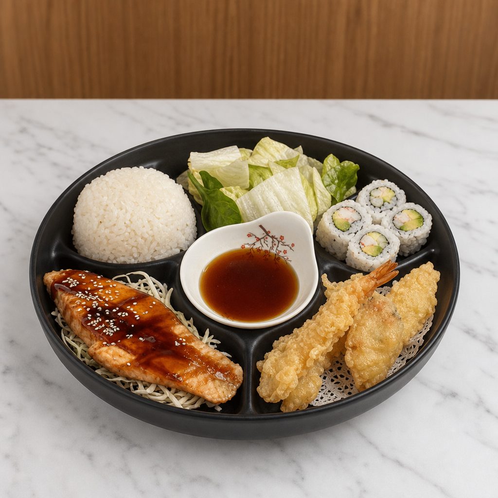 Salmon Teriyaki Bento.