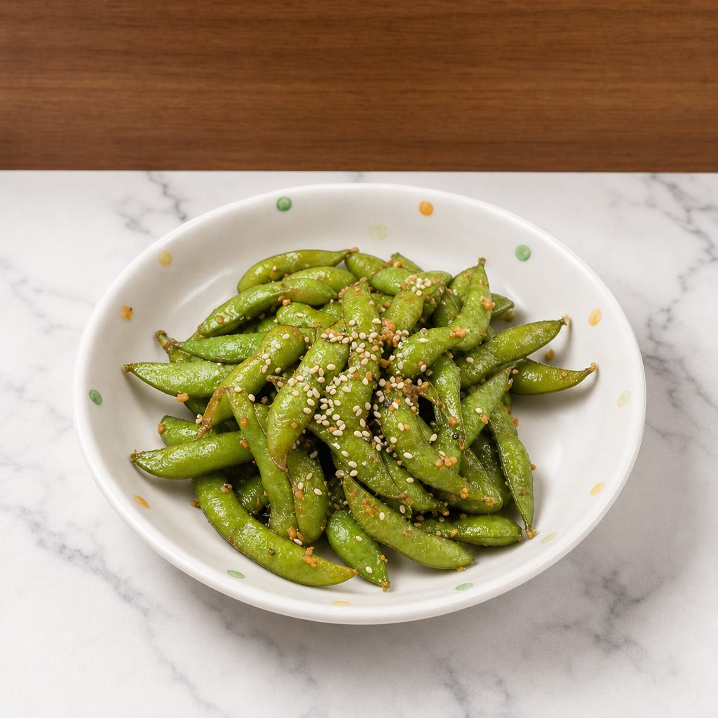 Garlic Edamame.